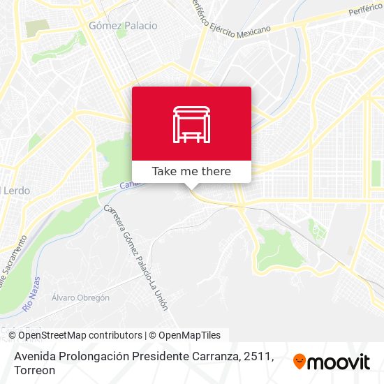 Avenida Prolongación Presidente Carranza, 2511 map