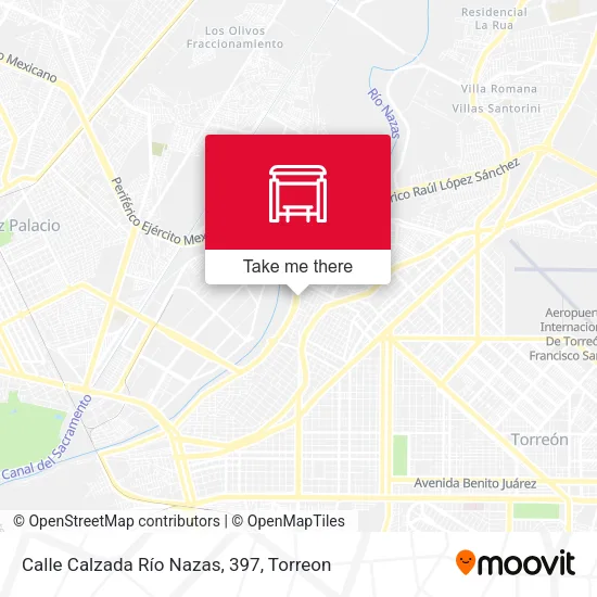 Mapa de Calle Calzada Río Nazas, 397