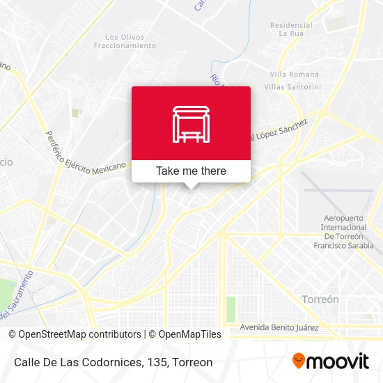 Calle De Las Codornices, 135 map