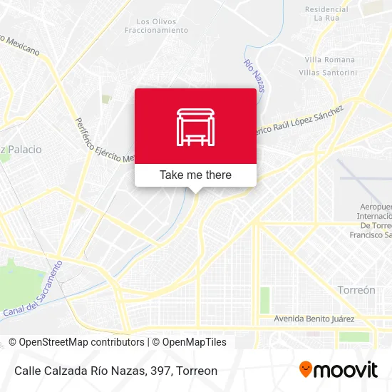 Mapa de Calle Calzada Río Nazas, 397