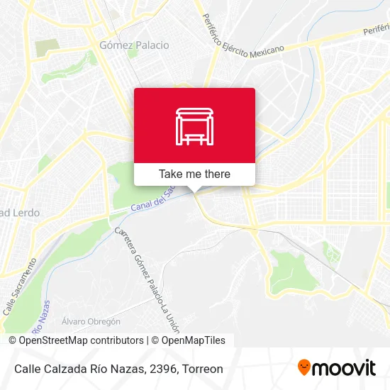 Mapa de Calle Calzada Río Nazas, 2396