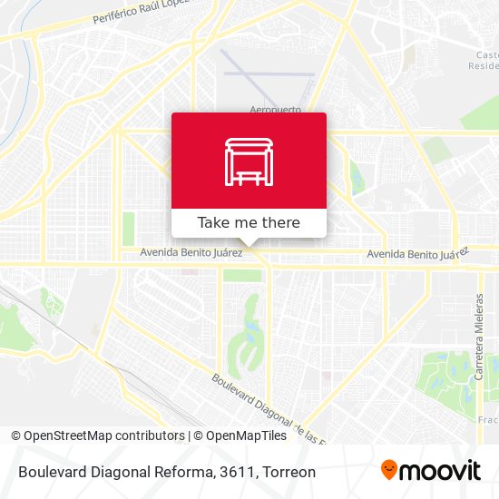 Mapa de Boulevard Diagonal Reforma, 3611