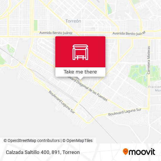 Calzada Saltillo 400, 891 map