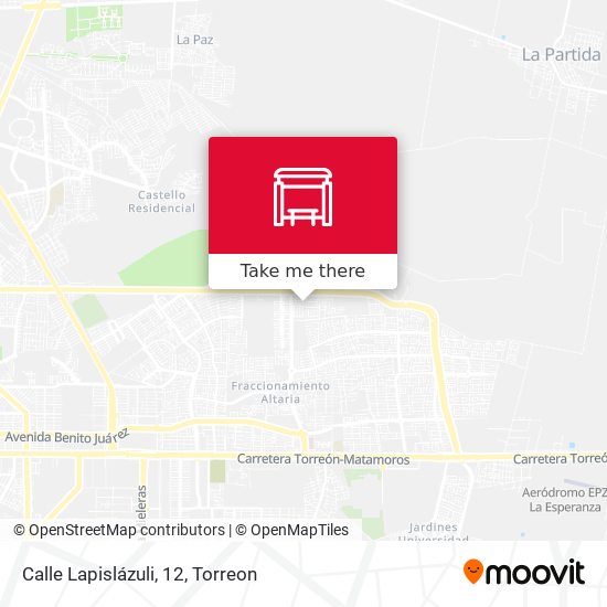 Mapa de Calle Lapislázuli, 12