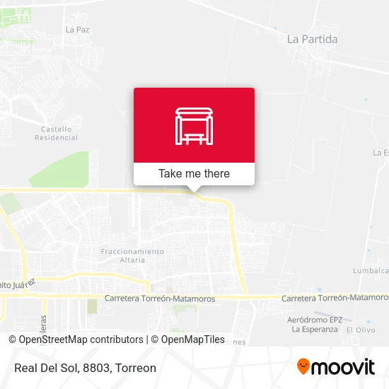 Real Del Sol, 8803 map