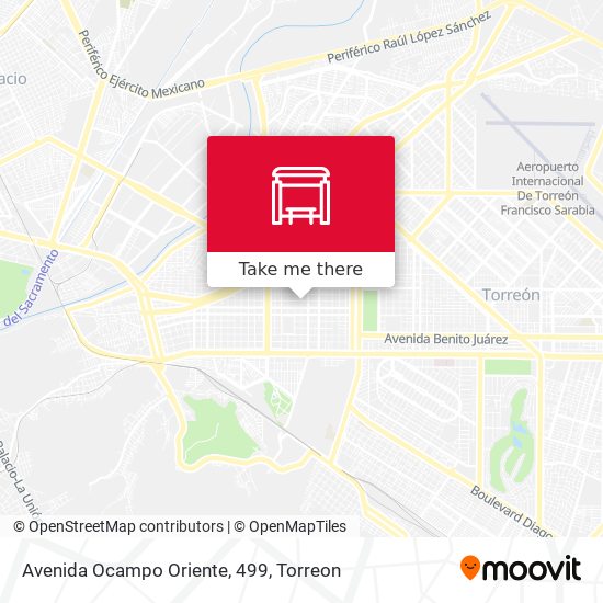 Avenida Ocampo Oriente, 499 map
