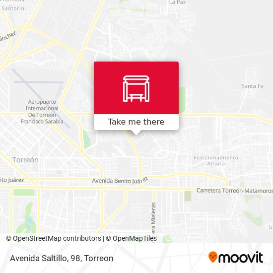 Mapa de Avenida Saltillo, 98