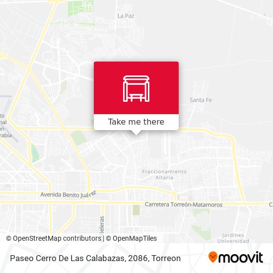 Paseo Cerro De Las Calabazas, 2086 map