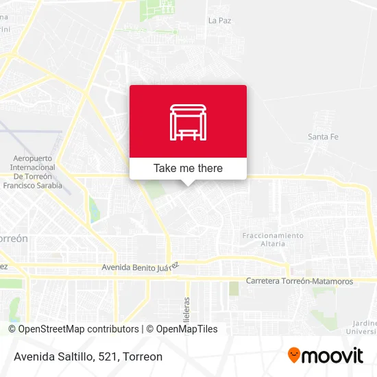 Avenida Saltillo, 521 map