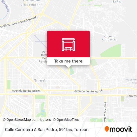 Mapa de Calle Carretera A San Pedro, 591bis