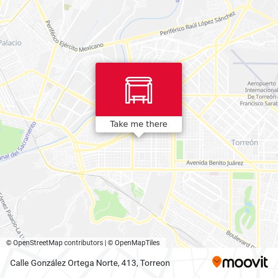Calle González Ortega Norte, 413 map