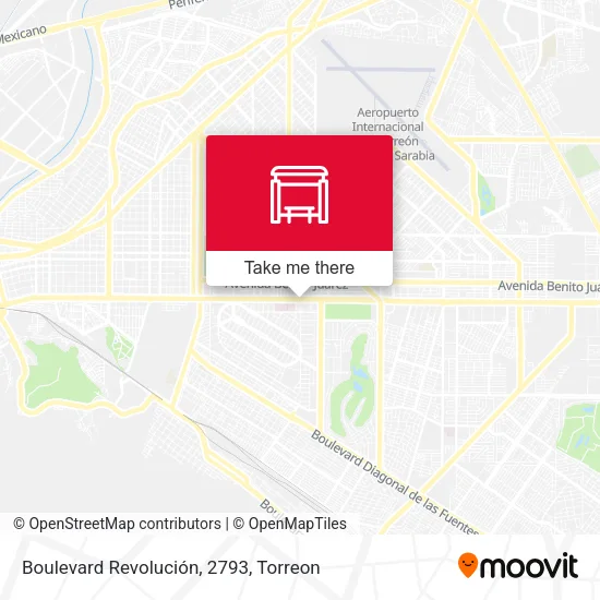 Mapa de Boulevard Revolución, 2793