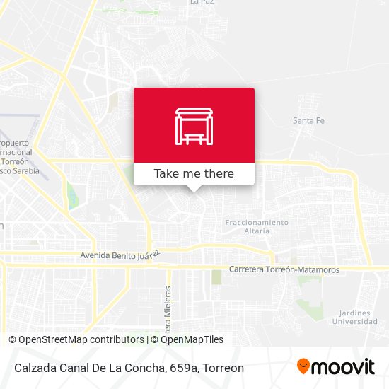 Mapa de Calzada Canal De La Concha, 659a