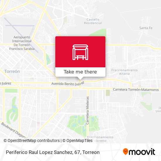 Mapa de Periferico Raul Lopez Sanchez, 67