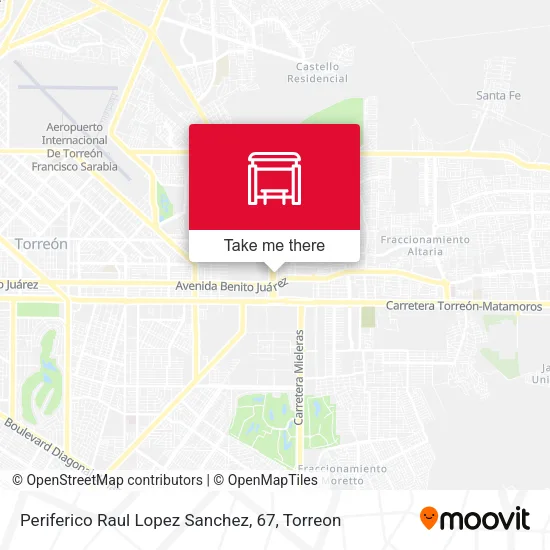 Mapa de Periferico Raul Lopez Sanchez, 67