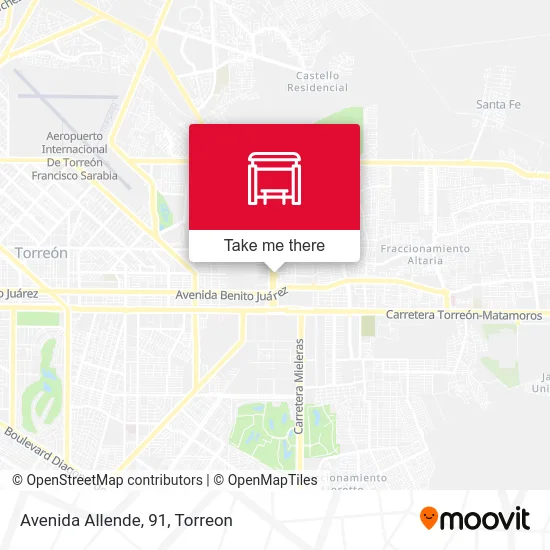 Avenida Allende, 91 map