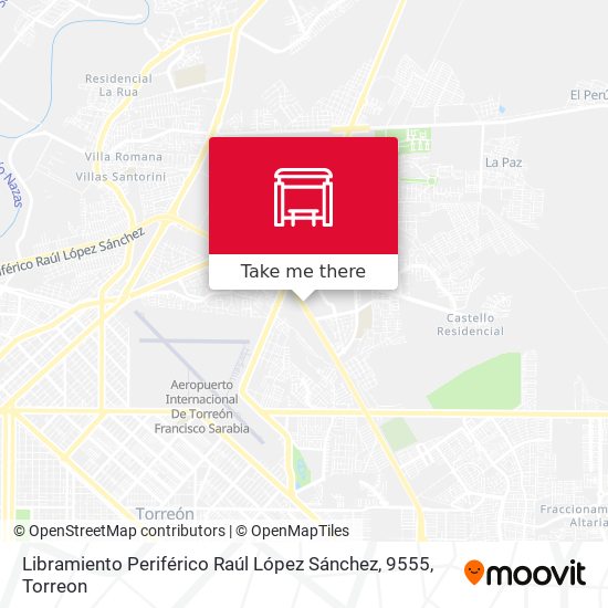 Mapa de Libramiento Periférico Raúl López Sánchez, 9555