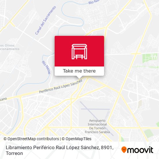 Mapa de Libramiento Periférico Raúl López Sánchez, 8901