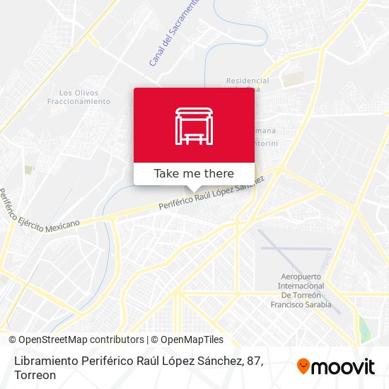 Libramiento Periférico Raúl López Sánchez, 87 map