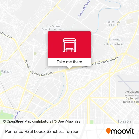 Periferico Raul Lopez Sanchez map