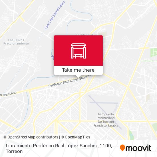 Libramiento Periférico Raúl López Sánchez, 1100 map