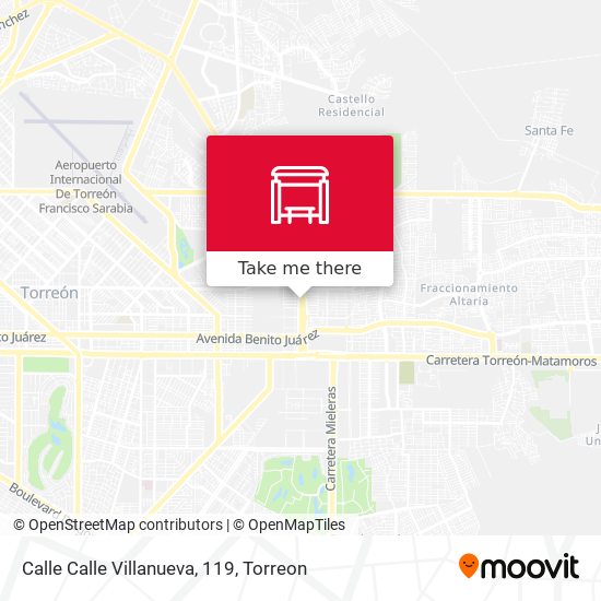Mapa de Calle Calle Villanueva, 119