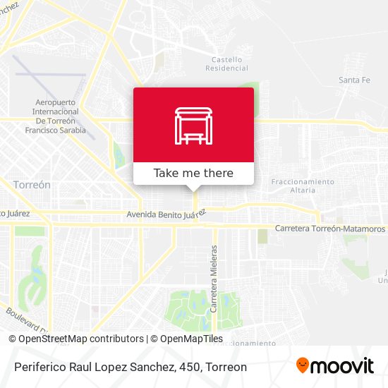 Mapa de Periferico Raul Lopez Sanchez, 450