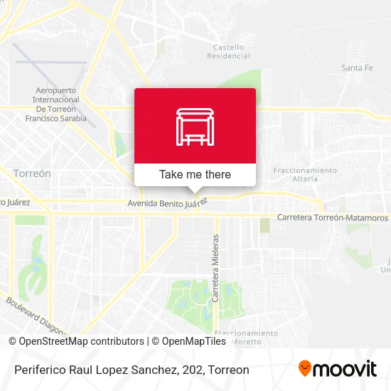 Mapa de Periferico Raul Lopez Sanchez, 202