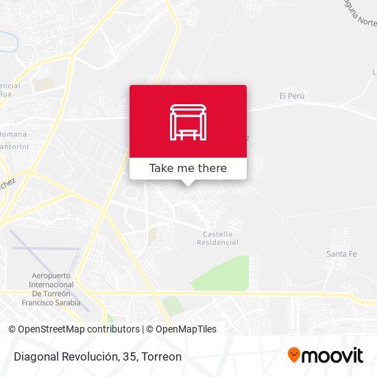 Diagonal Revolución, 35 map