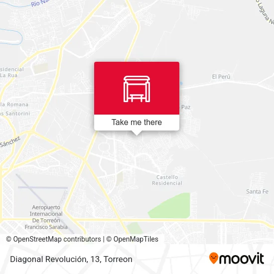 Diagonal Revolución, 13 map
