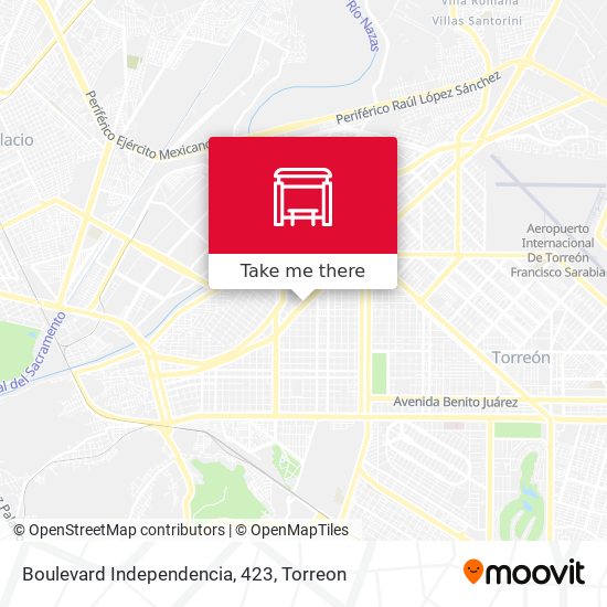 Boulevard Independencia, 423 map
