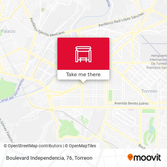 Mapa de Boulevard Independencia, 76