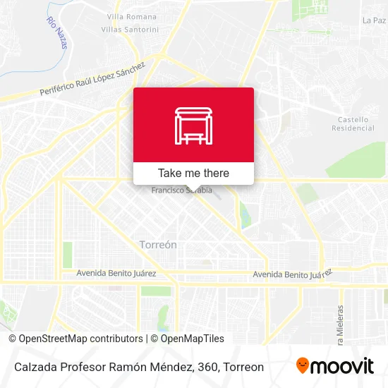 Mapa de Calzada Profesor Ramón Méndez, 360