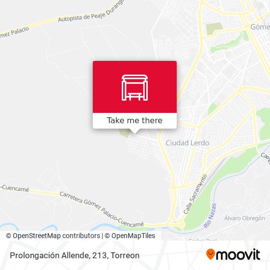 Mapa de Prolongación Allende, 213