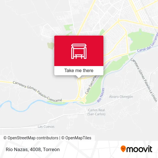 Río Nazas, 4008 map