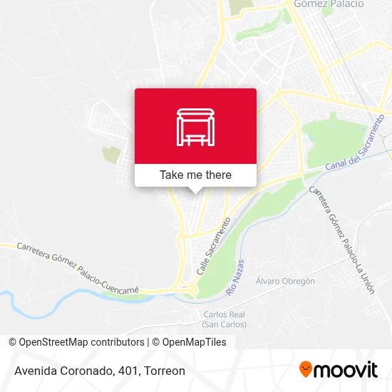 Avenida Coronado, 401 map