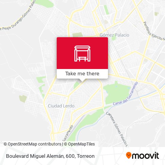 Mapa de Boulevard Miguel Alemán, 600