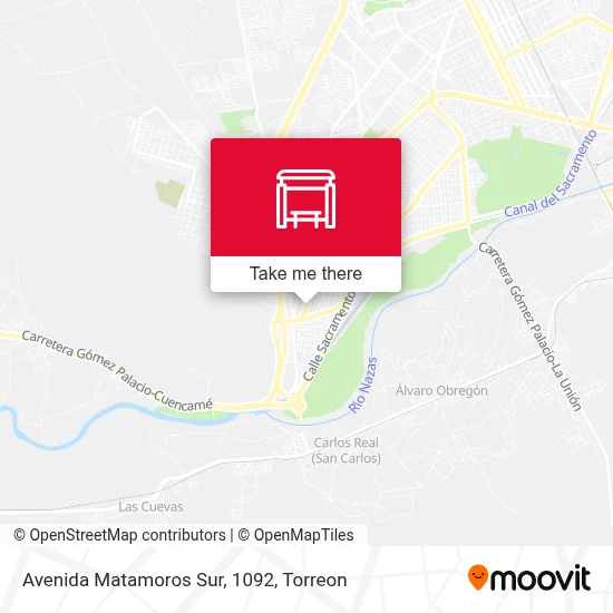 Avenida Matamoros Sur, 1092 map