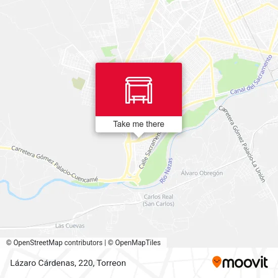 Lázaro Cárdenas, 220 map