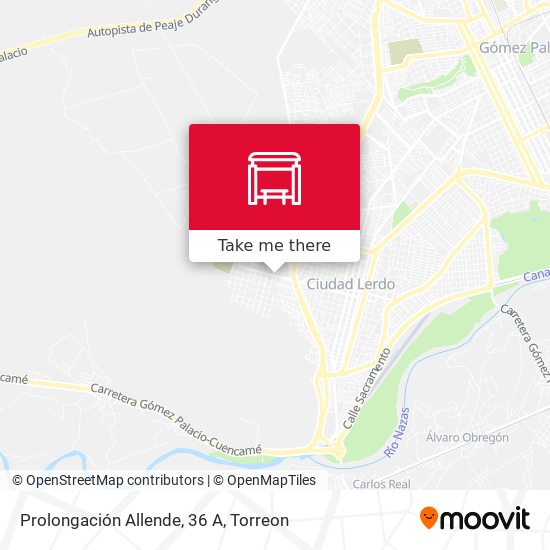 Prolongación Allende, 36 A map