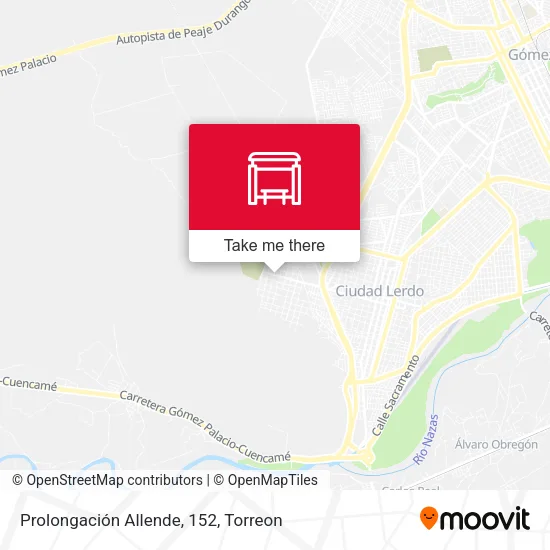 Prolongación Allende, 152 map