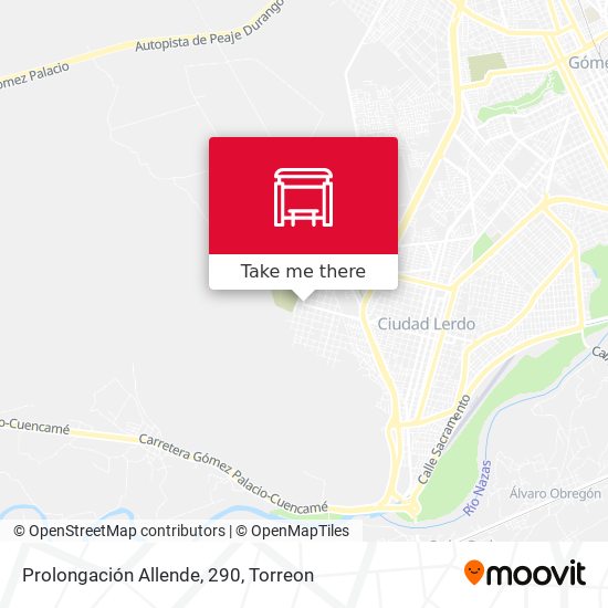 Prolongación Allende, 290 map