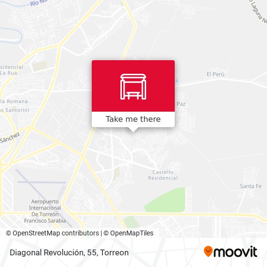 Diagonal Revolución, 55 map