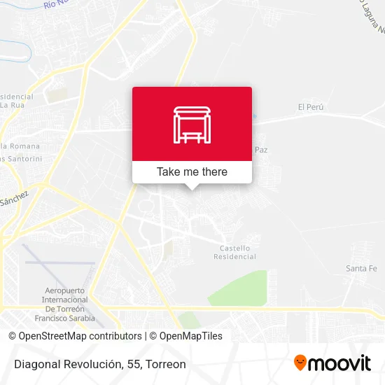 Diagonal Revolución, 55 map