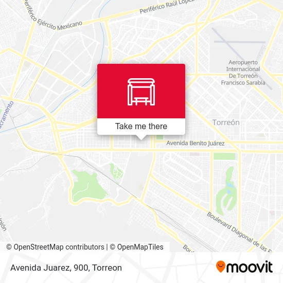 Avenida Juarez, 900 map