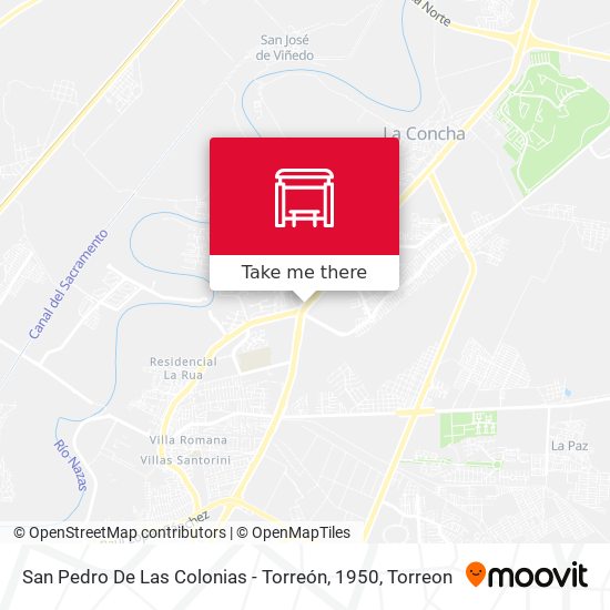 Mapa de San Pedro De Las Colonias - Torreón, 1950