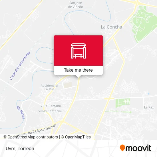 Mapa de Uvm