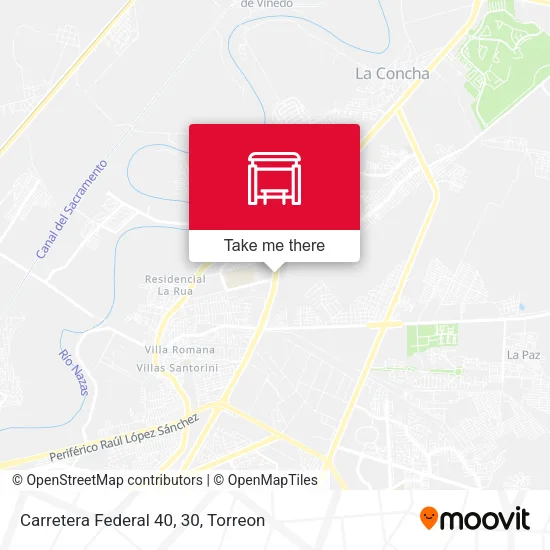 Mapa de Carretera Federal 40, 30