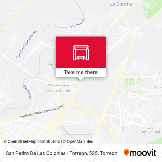 Mapa de San Pedro De Las Colonias - Torreón, 525