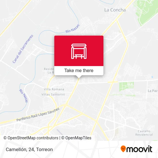Camellón, 24 map